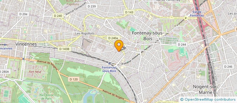 localisation de l'entreprise MONSIEUR THEO GEFFARD à FONTENAY SOUS BOIS