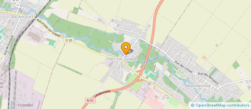 localisation de l'entreprise MONSIEUR THEO GEORGES  ISLES-SUR-SUIPPE