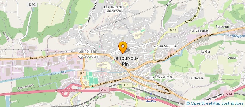 localisation de l'entreprise MONSIEUR THEO GILIBERT  LA TOUR-DU-PIN