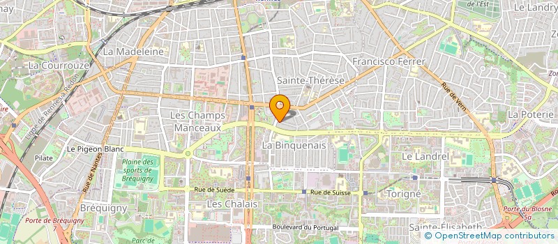 localisation de l'entreprise MONSIEUR THEO GIRAUDON  RENNES