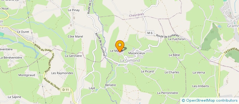 localisation de l'entreprise MONSIEUR THEO GIROUDON  LA GIMOND