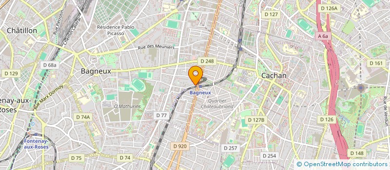 localisation de l'entreprise MONSIEUR THEO GOUJON à BAGNEUX