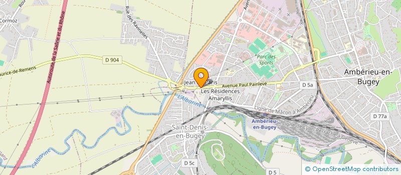 localisation de l'entreprise MONSIEUR THEO GOUTELLE  AMBERIEU-EN-BUGEY