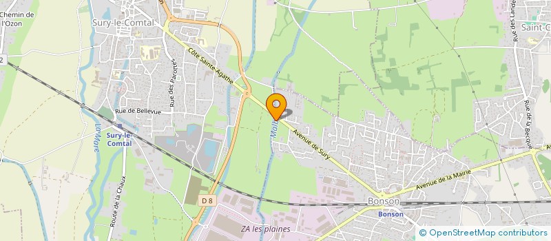 localisation de l'entreprise MONSIEUR THEO GRANDOUILLER  BONSON