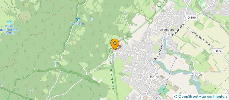 localisation de l'entreprise MONSIEUR THEO GRANIER  THOIRY