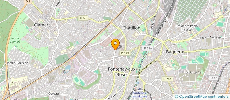 localisation de l'entreprise MONSIEUR THEO GUERIN à FONTENAY-AUX-ROSES