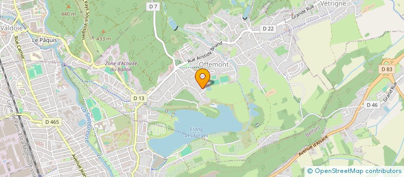 localisation de l'entreprise MONSIEUR THEO GUILLEGOZ  OFFEMONT