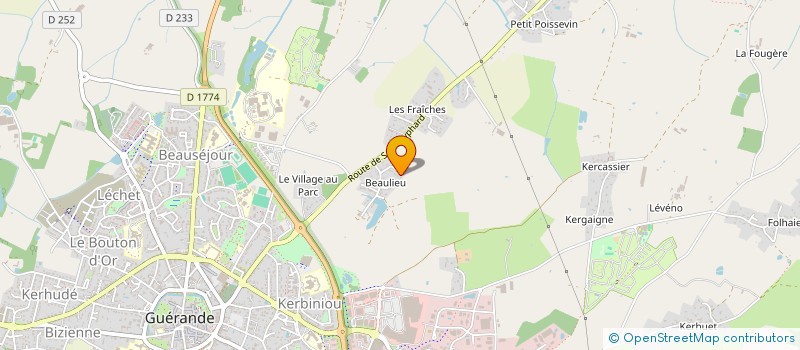 localisation de l'entreprise MONSIEUR THEO GUINEL à GUERANDE
