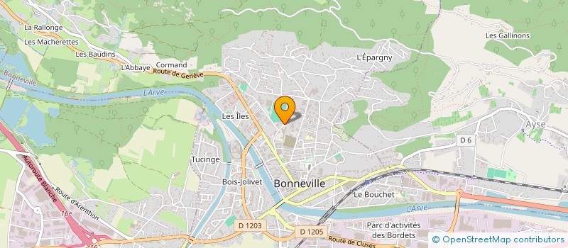 localisation de l'entreprise MONSIEUR THEO GUINET  BONNEVILLE