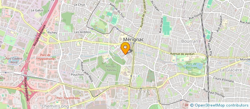 localisation de l'entreprise MONSIEUR THEO GURNAUD  MERIGNAC