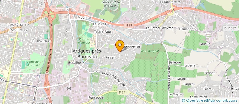 localisation de l'entreprise MONSIEUR THEO HAUTCOEUR  ARTIGUES-PRES-BORDEAUX