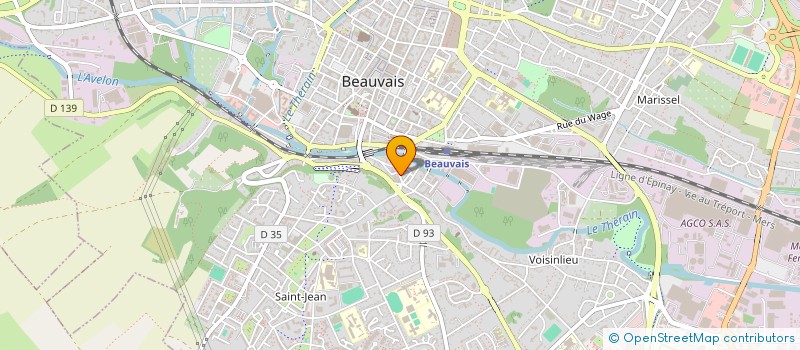 localisation de l'entreprise MONSIEUR THEO HELIN  SENLIS