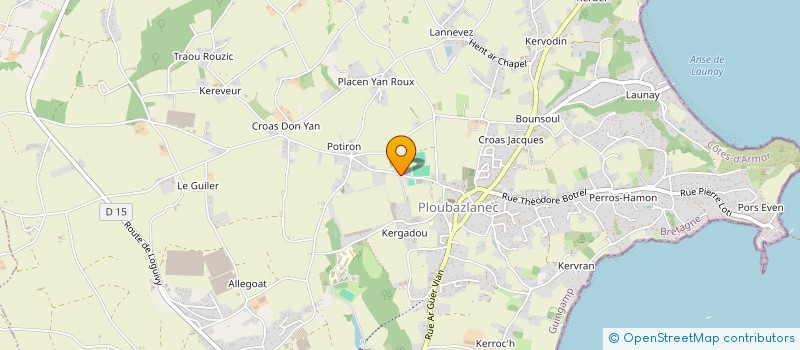localisation de l'entreprise MONSIEUR THEO HEROUIN  PLOUBAZLANEC