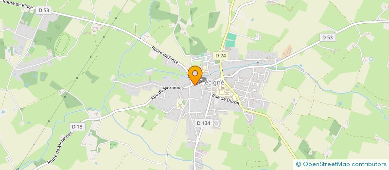 localisation de l'entreprise MONSIEUR THEO HOUDOUIN  PRECIGNE