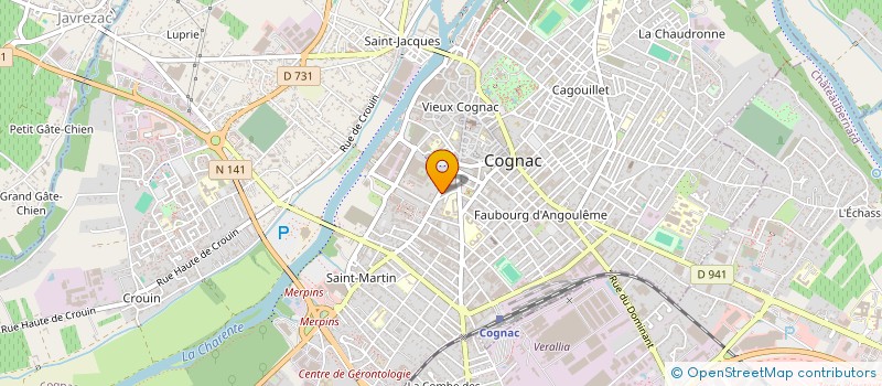 localisation de l'entreprise MONSIEUR THEO JAMARD à COGNAC