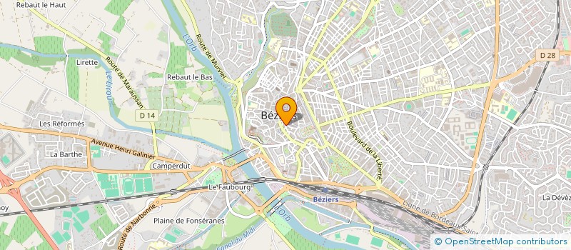 localisation de l'entreprise MONSIEUR THEO JEHIN  BEZIERS