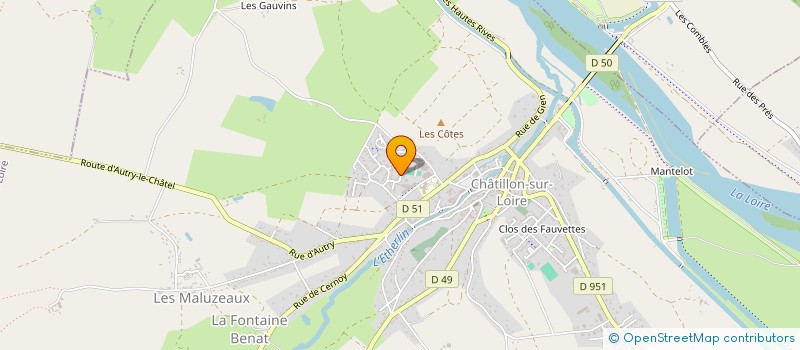 localisation de l'entreprise MONSIEUR THEO JEULIN à CHATILLON-SUR-LOIRE