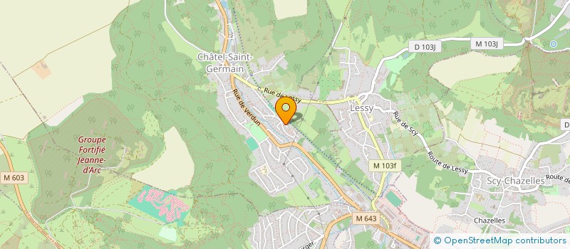 localisation de l'entreprise MONSIEUR THEO KELLER-GEORGES  CHATEL-SAINT-GERMAIN