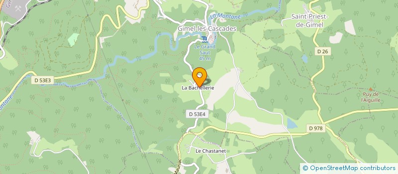 localisation de l'entreprise MONSIEUR THEO KUBICKI  GIMEL-LES-CASCADES