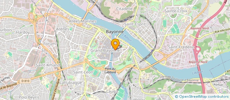 localisation de l'entreprise MONSIEUR THEO LABEYRIE  BAYONNE