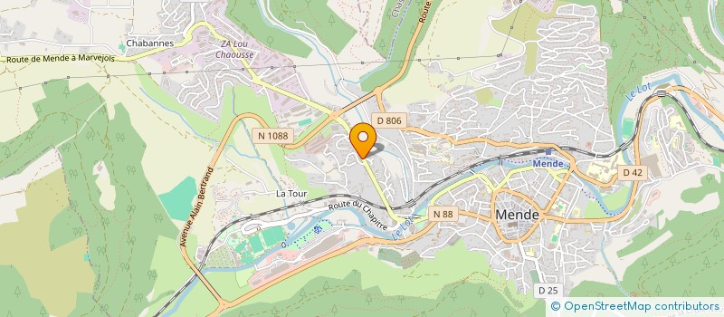 localisation de l'entreprise MONSIEUR THEO LACOMBE  MENDE