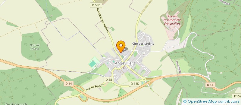 localisation de l'entreprise MONSIEUR THEO LALLEMENT  ANGEVILLERS