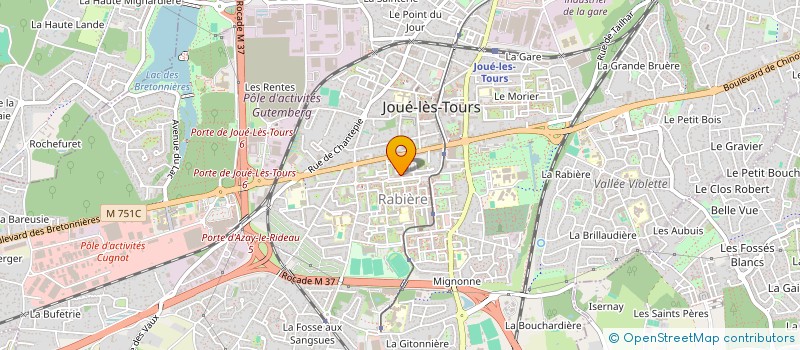 localisation de l'entreprise MONSIEUR THEO LARGITTE  JOUE-LES-TOURS