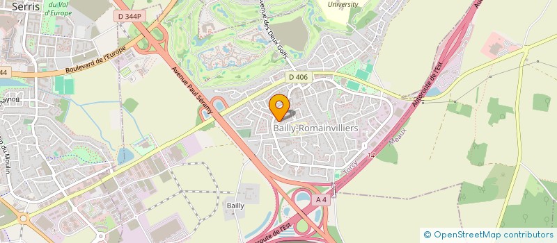 localisation de l'entreprise MONSIEUR THEO LE MOAL  BAILLY-ROMAINVILLIERS