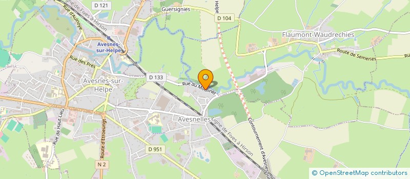 localisation de l'entreprise MONSIEUR THEO LEFEVRE  AVESNELLES