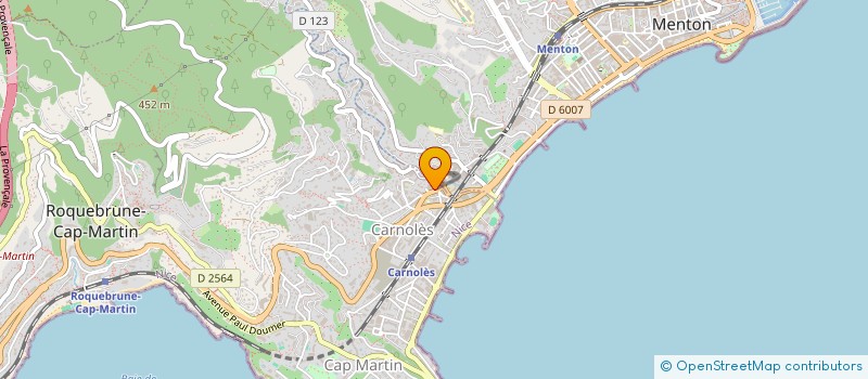 localisation de l'entreprise MONSIEUR THEO LEMIRE à ROQUEBRUNE CAP MARTIN