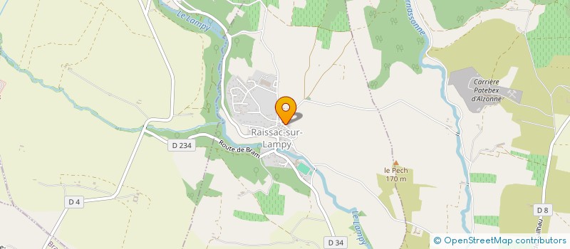 localisation de l'entreprise MONSIEUR THEO LEROY  RAISSAC-SUR-LAMPY