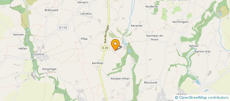 localisation de l'entreprise MONSIEUR THEO LESUEUR  PLOUNEVEZ-LOCHRIST