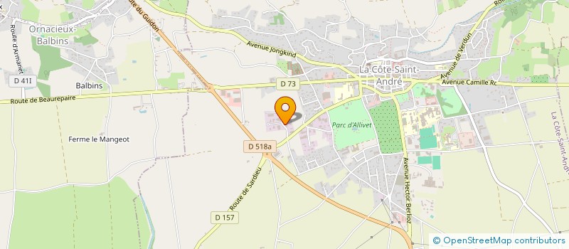 localisation de l'entreprise MONSIEUR THEO LLOPIS à LA COTE-SAINT-ANDRE