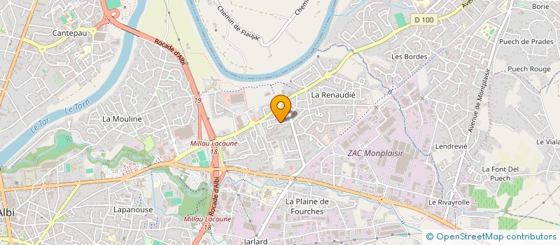 localisation de l'entreprise MONSIEUR THEO MADANI  ALBI