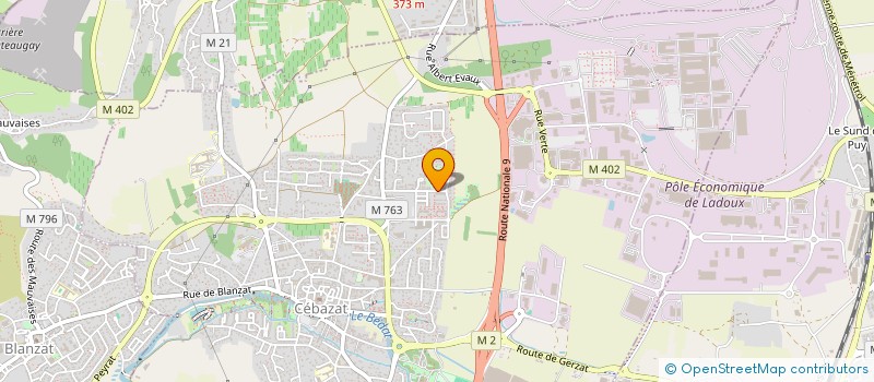 localisation de l'entreprise MONSIEUR THEO MAGNE  CEBAZAT