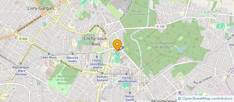 localisation de l'entreprise MONSIEUR THEO MARCLINO à CLICHY-SOUS-BOIS