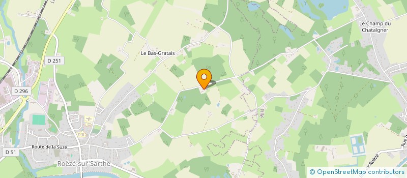 localisation de l'entreprise MONSIEUR THEO MARTIN  ROEZE-SUR-SARTHE