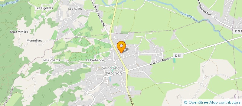 localisation de l'entreprise MONSIEUR THEO MICHEL  LE COTEAU