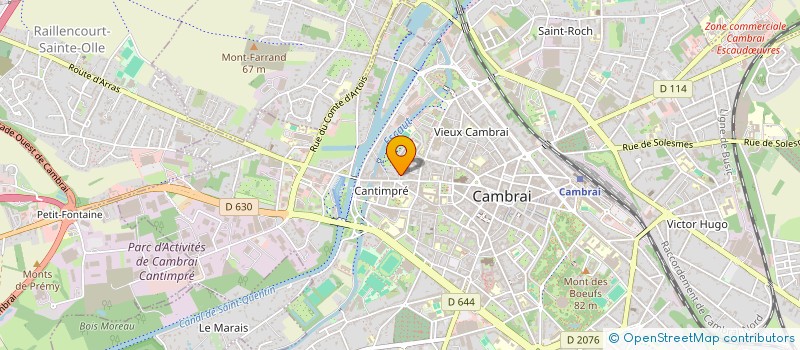 localisation de l'entreprise MONSIEUR THEO MIENS  CAMBRAI