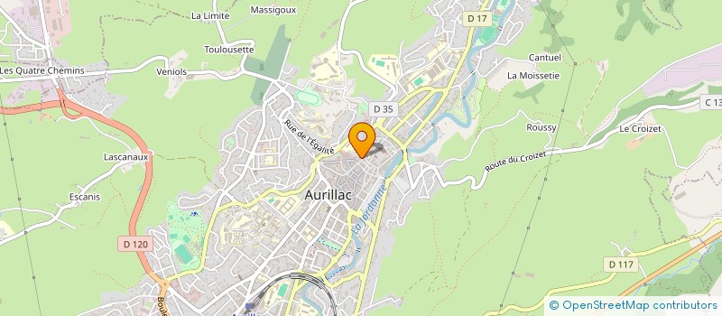 localisation de l'entreprise MONSIEUR THEO MINORET à AURILLAC
