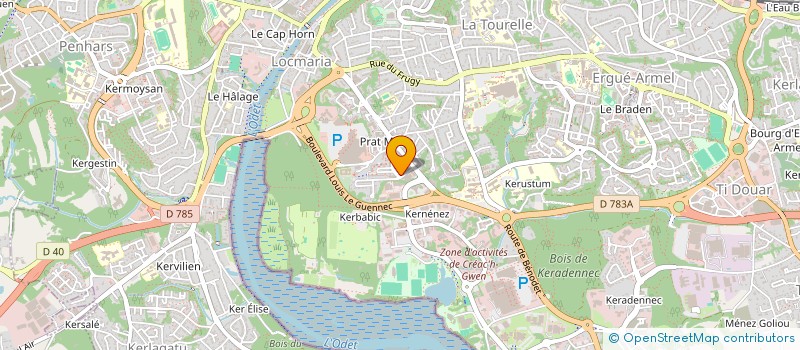 localisation de l'entreprise MONSIEUR THEO MORELLO  QUIMPER