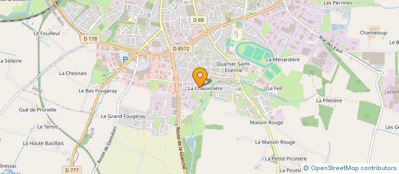 localisation de l'entreprise MONSIEUR THEO MORIN  VITRE