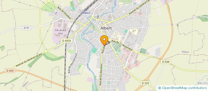 localisation de l'entreprise MONSIEUR THEO MORIN à ALBERT