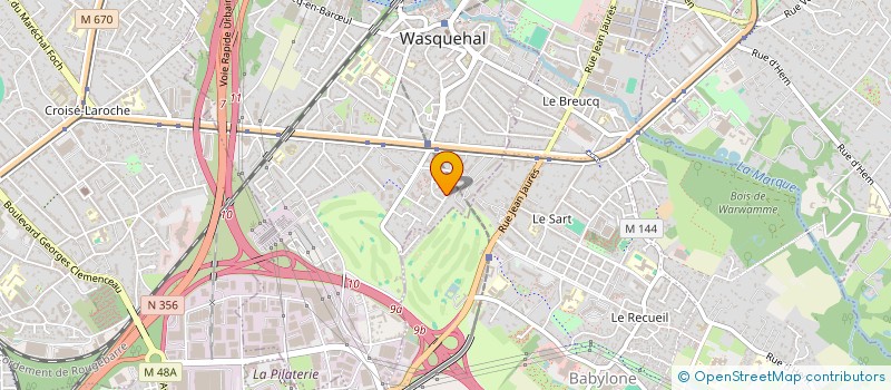 localisation de l'entreprise MONSIEUR THEO PECKEU  WASQUEHAL