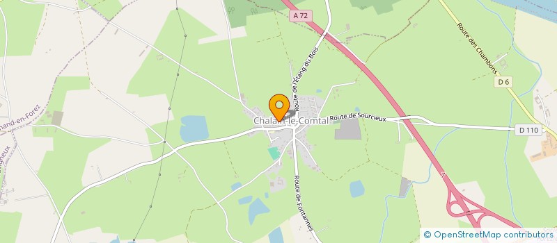 localisation de l'entreprise MONSIEUR THEO PELLETIER  CHALAIN-LE-COMTAL