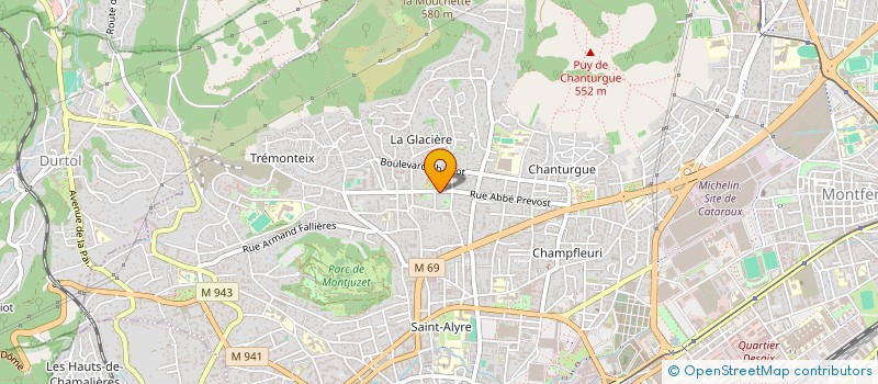 localisation de l'entreprise MONSIEUR THEO PETEL  CLERMONT-FERRAND