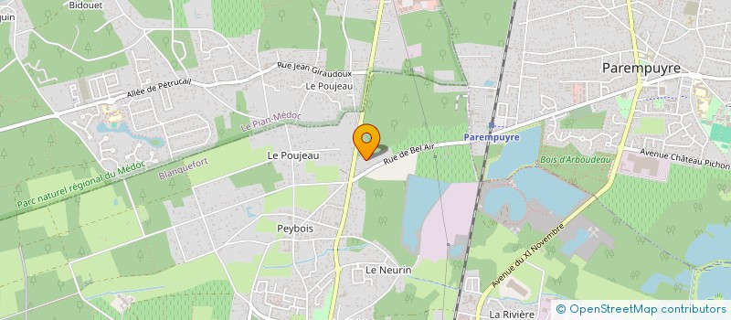 localisation de l'entreprise MONSIEUR THEO POMIES à BLANQUEFORT