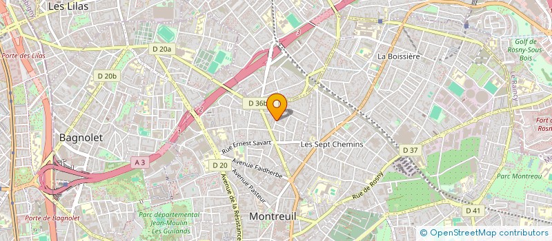 localisation de l'entreprise MONSIEUR THEO RABHI  MONTREUIL