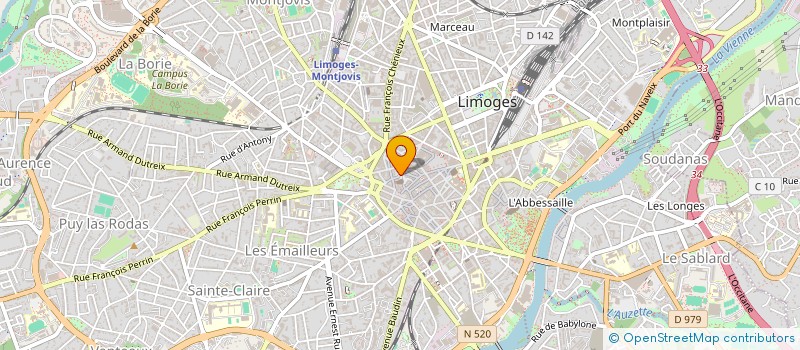 localisation de l'entreprise MONSIEUR THEO RAFFIER à LIMOGES