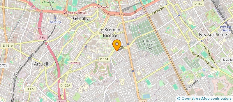 localisation de l'entreprise MONSIEUR THEO ROCCHETTI  LE KREMLIN-BICETRE